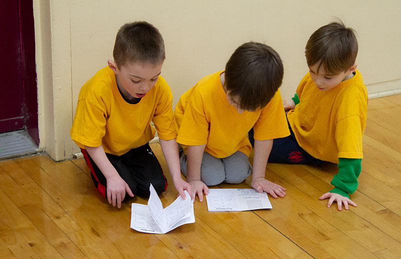 Children's Sparring at the Dojo